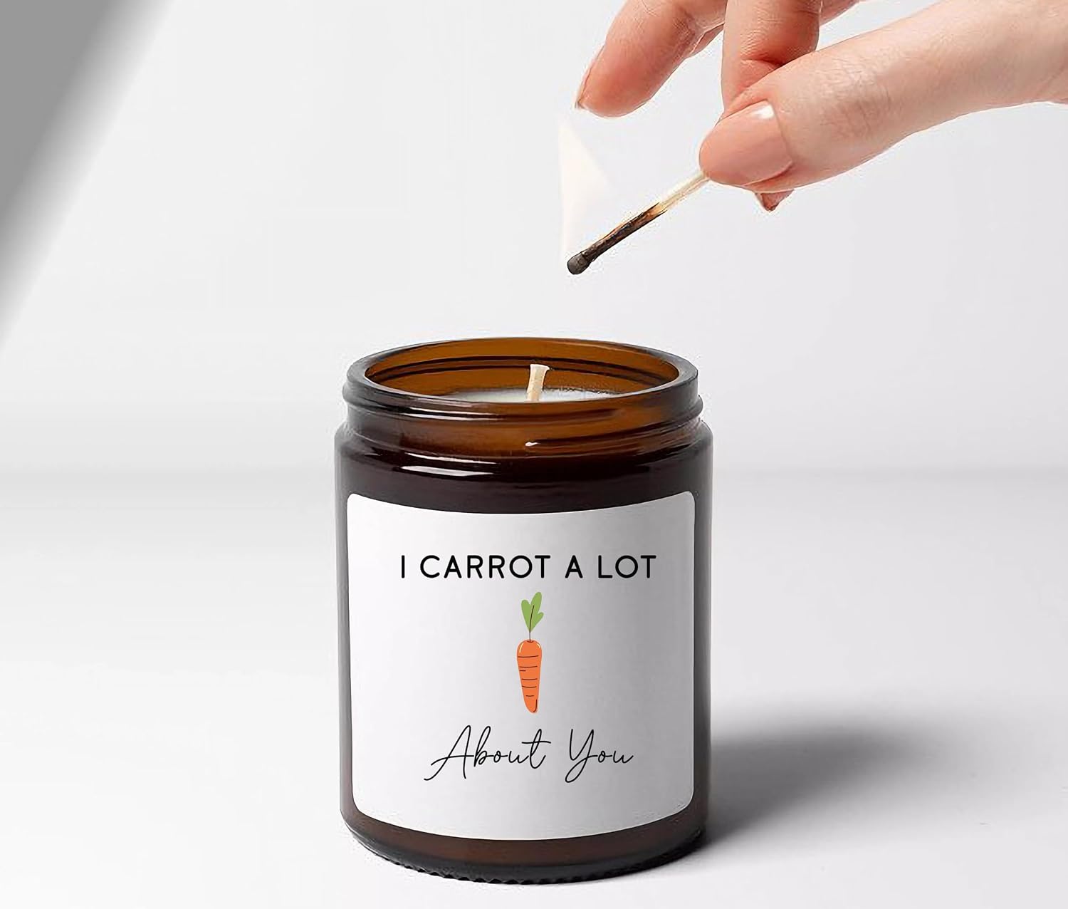 I Carrot A Lot About You Candle for Lover, Friend, Women, Men, Mom, Dad, Sister on Anniversary, Wedding Ceremony, Engagement Ceremony, Birthday, Valentine's