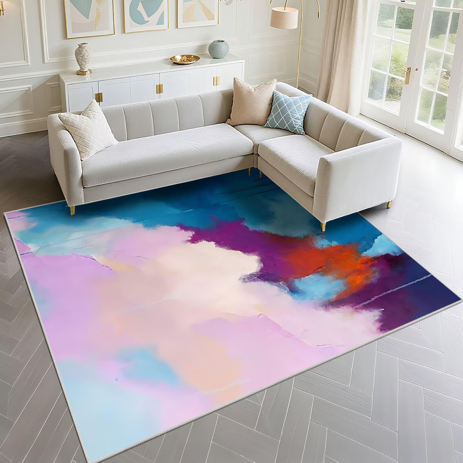Tapis de balcon halodye pattern aux finitions vintage soignées
