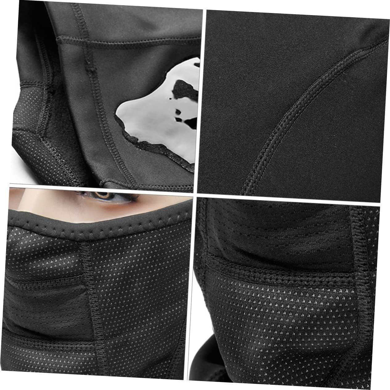 Yardwe Face Mask Black Head Cycling Headgear Facial Masks Spandex