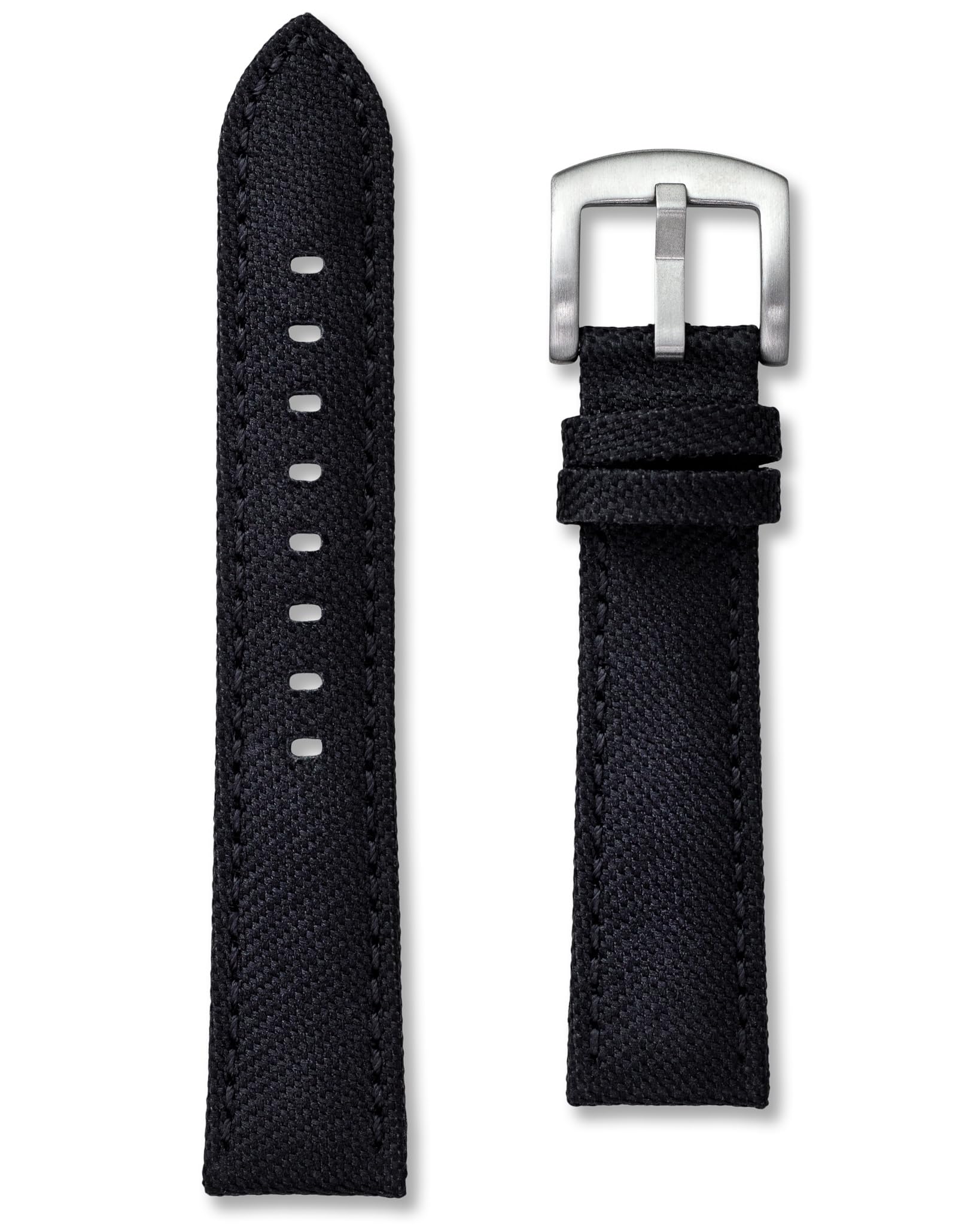 Uhrenarmband für IWC Flieger Chronograph - Nylon Single Pass Olive (20