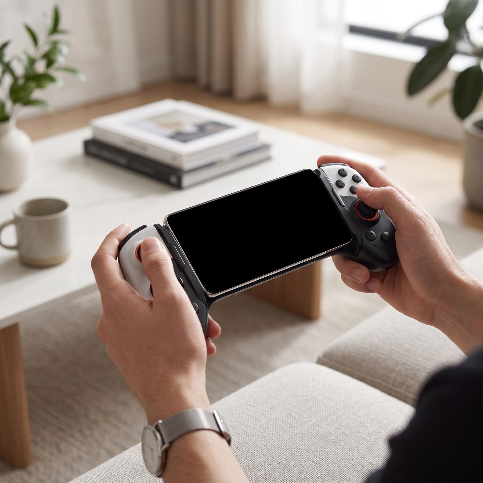 Controller di Gioco Mobile di Tipo C, Bassa Latenza | Plug and Play, Bluetooth, Impugnatura Ergonomica, Controller Telefonico Retrattile per PC Android IOS