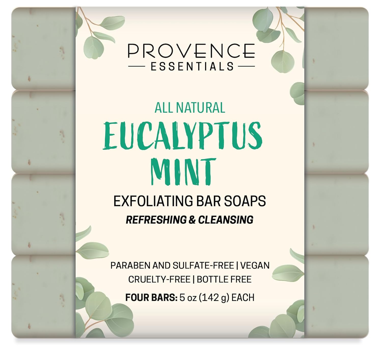 PROVENCE ESSENTIALS All Natural Bar Soap Set (Eucalyptus