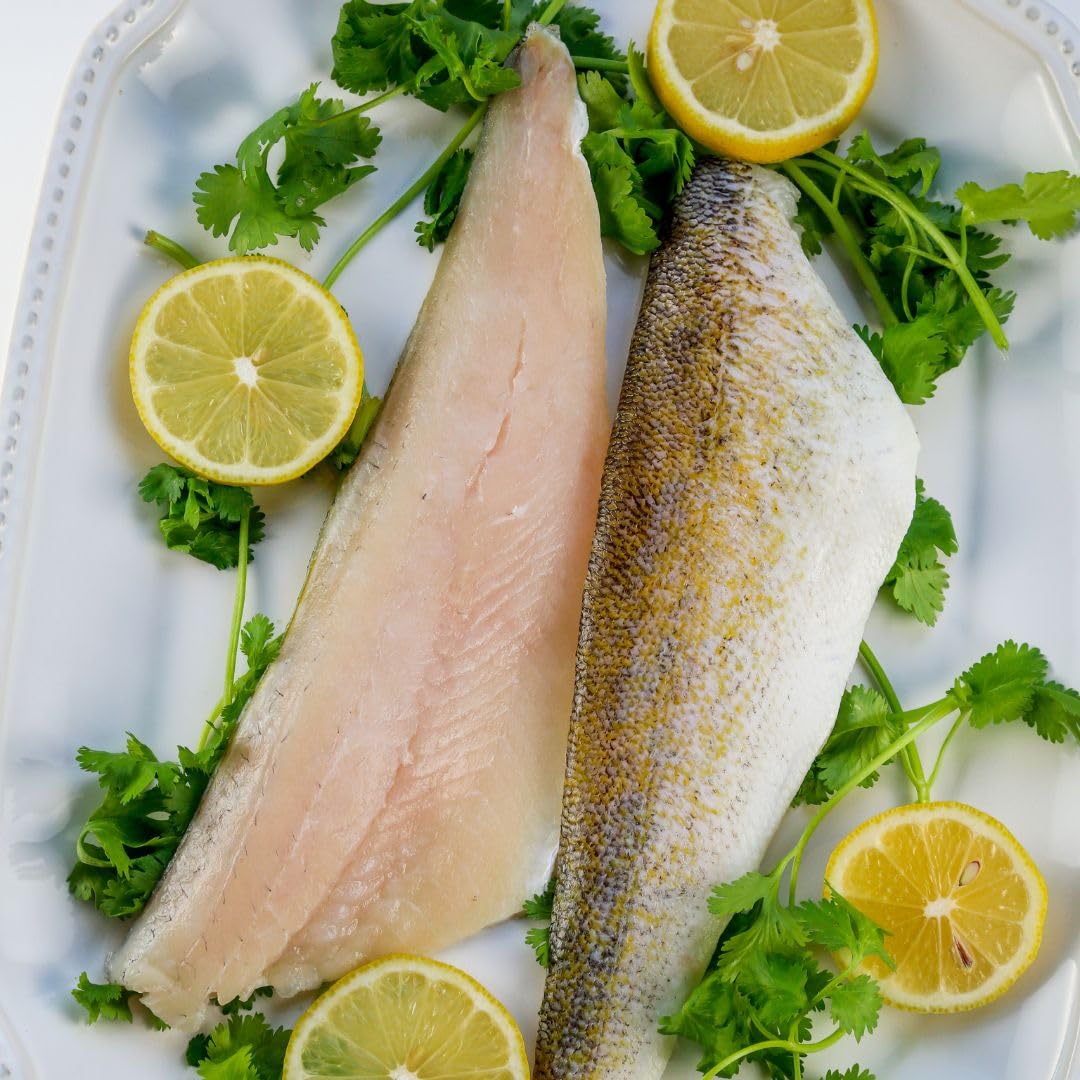 Walleye Fillets, Wild Caught, Skin On, Individually Frozen, 11 Ibs, Canada Sourced