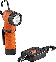 Vista 1 de Streamlight 88837 PolyTac 90X USB 500-lúmenes 7000-candelas Linterna LED de ángulo recto con batería recargable y cable USB, y Gear Keeper, caja