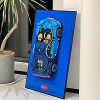 Vista 3 de iLuane Tablero de exhibición para kit de construcción 42056, coleccionables para adultos, montaje en pared, decoración del hogar u oficina