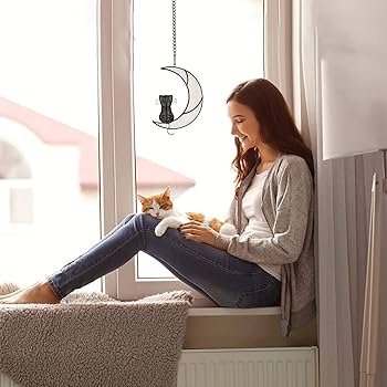 ステンドグラス　白猫　アンティークインテリア ステンドグラス 白猫 アンティークインテリア ステンドグラス 白