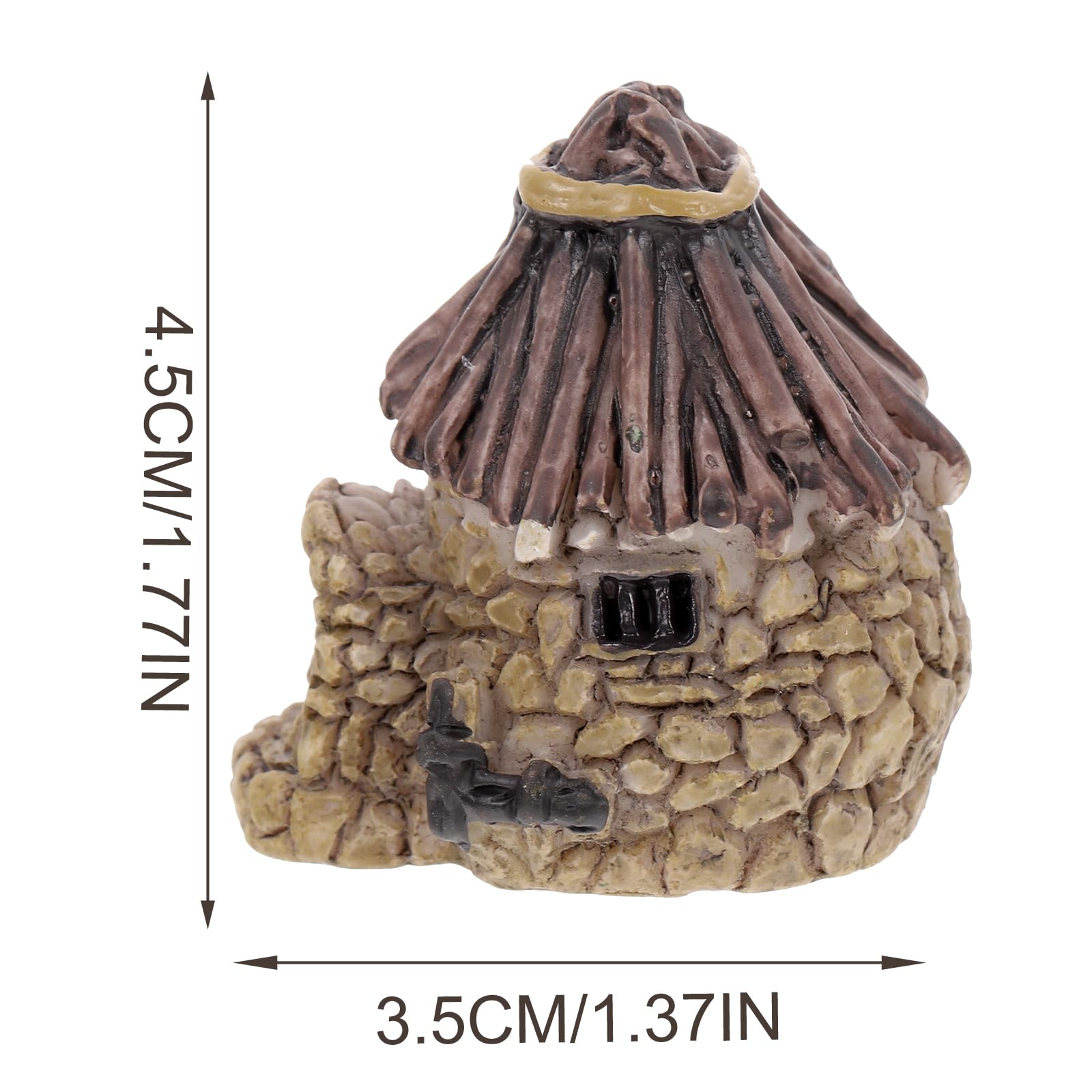 8 Miniatur-Feengarten Häuser Aus Harz – Kleines Steinhaus-Dorf Für DIY-Garten, Terrarium Oder Blumentopf-Deko