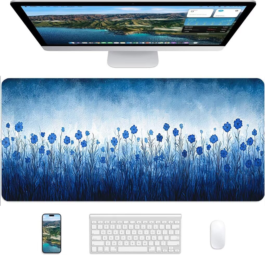 Générique Lpfieonn Fleur Large Desk Mat 100x50cm PF-3504