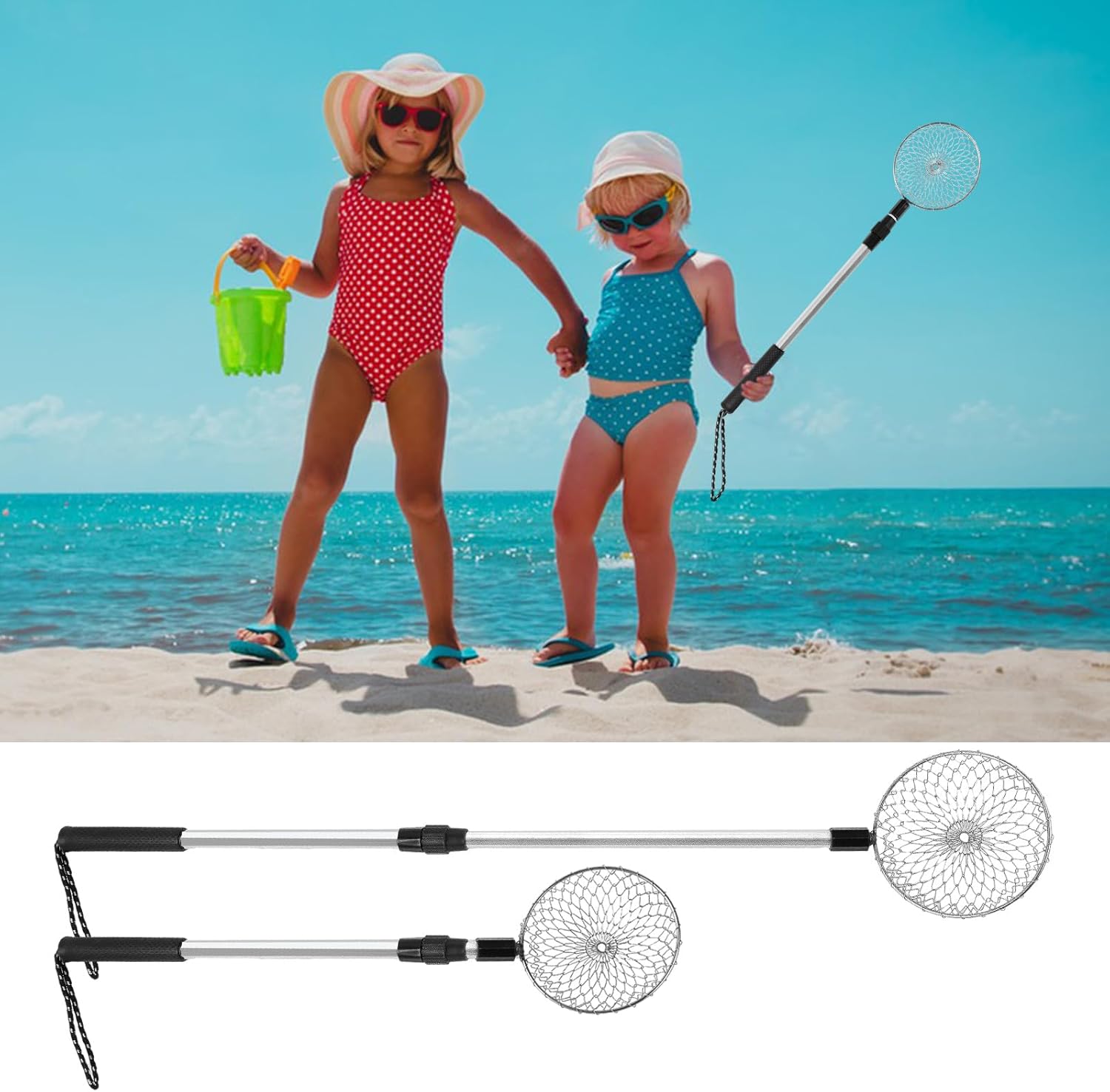 Ecmln 2 Pcs Beach Scoop Beach Multifunction Sand Sifter