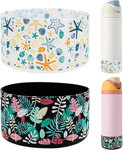 HEYSKAY 2 fundas de silicona para botella de agua Owala Flask funda protectora antideslizante para Owala Twist, FreeSip and Flip botella de agua de