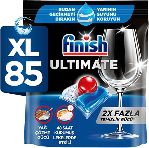 Finish Ultimate 85 Kapsül Bulaşık Makinesi Deterjanı Tableti (1 x 85 Kapsül)