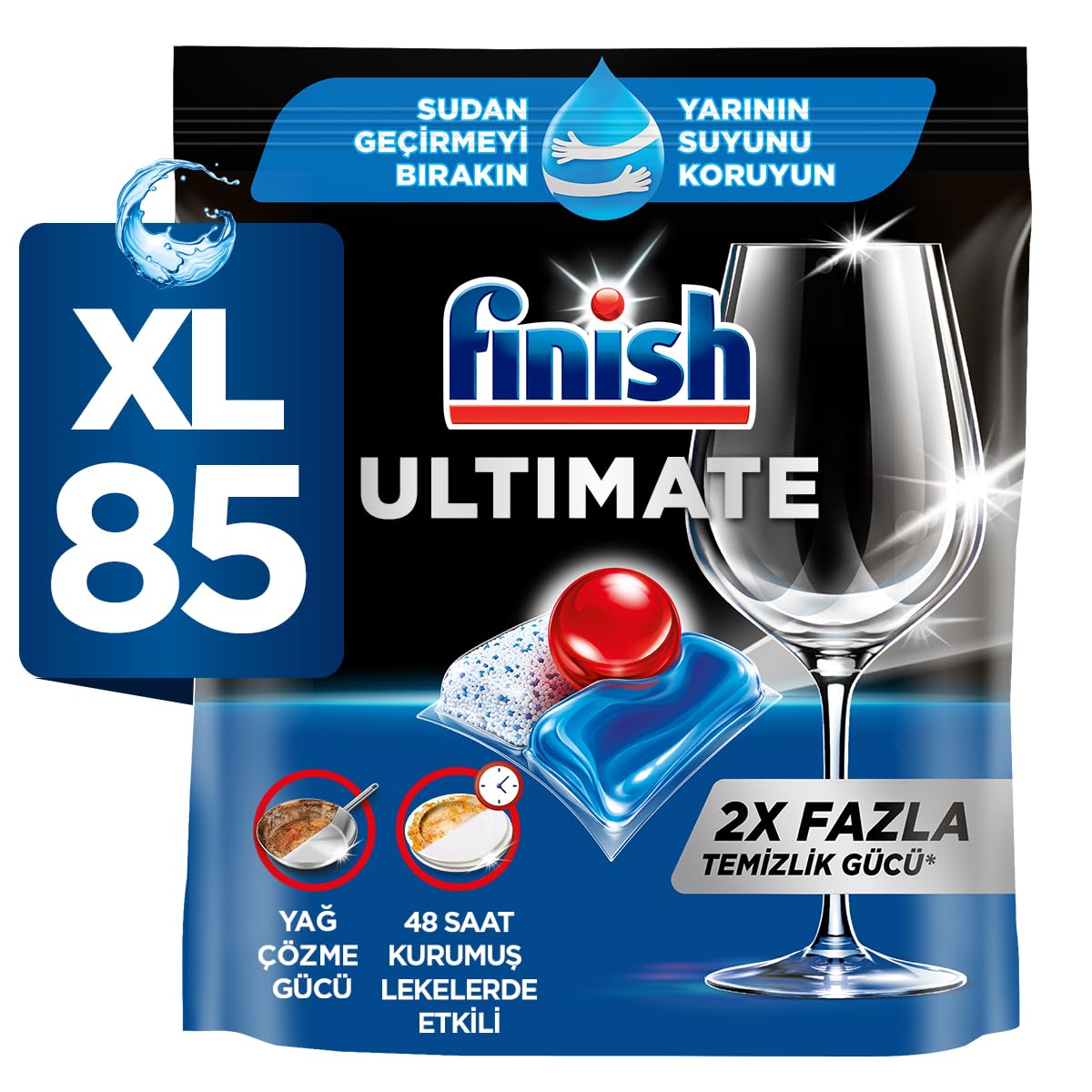 Finish Ultimate 85 Kapsül Bulaşık Makinesi Deterjanı Tableti (1 x 85 Kapsül)