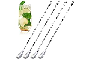 Stainless Steel Cocktail Spoon or Stirring Spoon Set