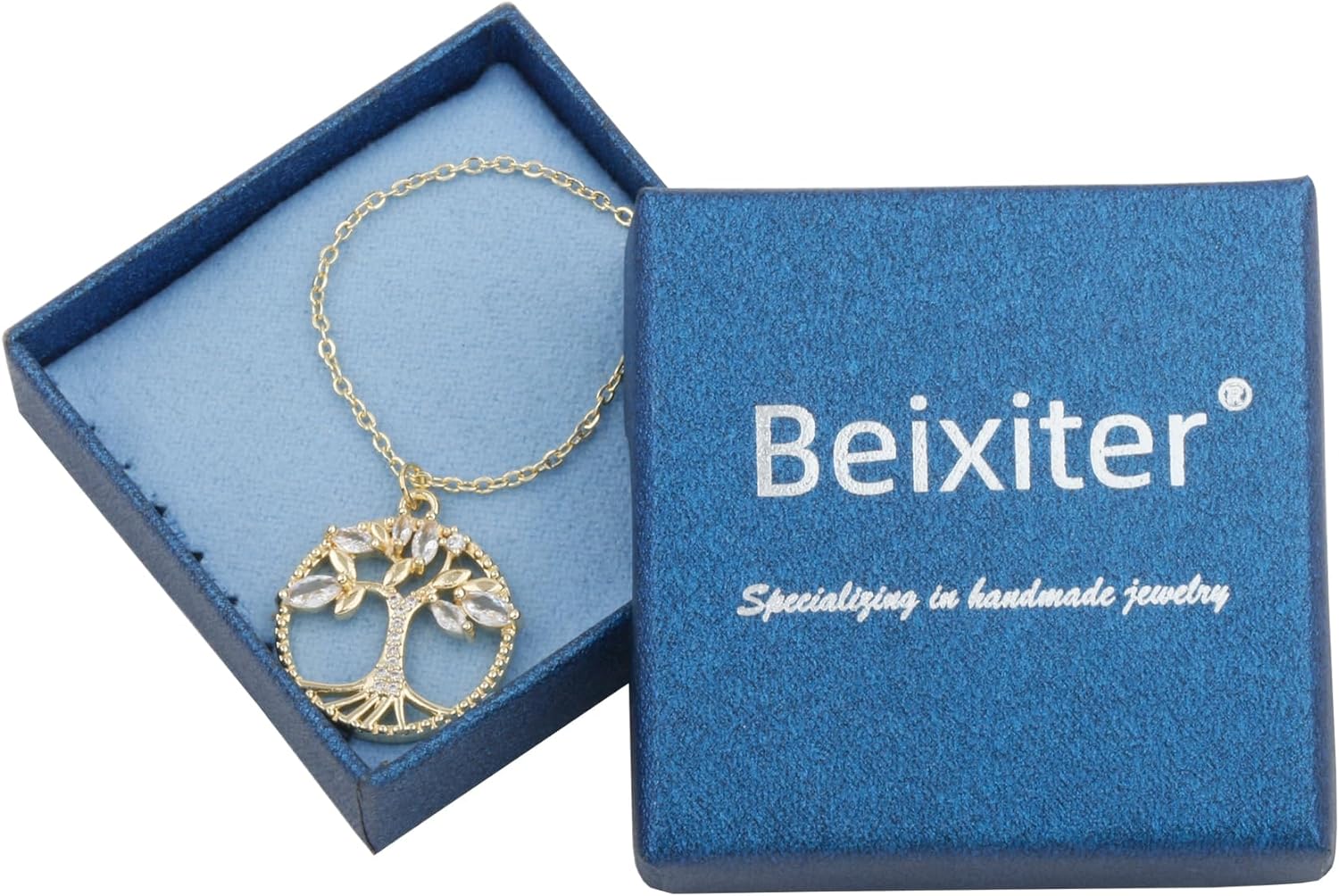 14K Gold Plated Tree of Life Pendant Necklace for Women - Image 6