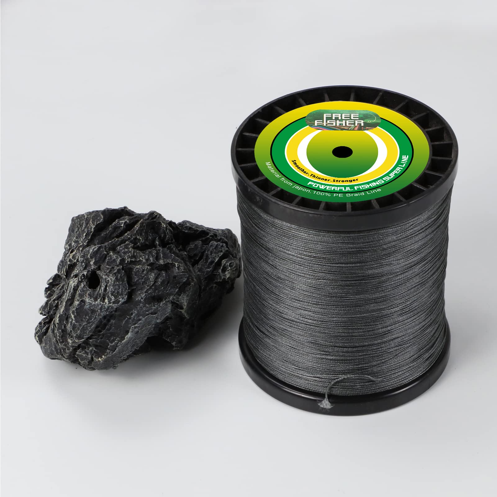 8 Brins Ligne de Pêche Tressée en PE 1000m Fil de Pêche de Haute Performance 120-150LB pour Pêche en Mer