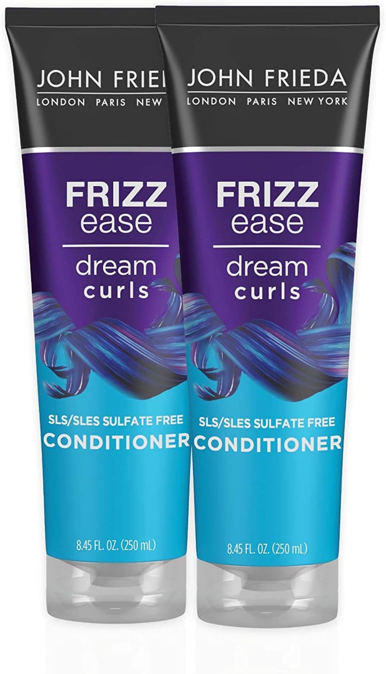 Anti Frizz, Frizz Ease Dream Curls Curly Hair Conditioner, SLS/SLES Sulfate-Free, for Natural Curly Hair, 8.45 Fl Oz, 2 Pack