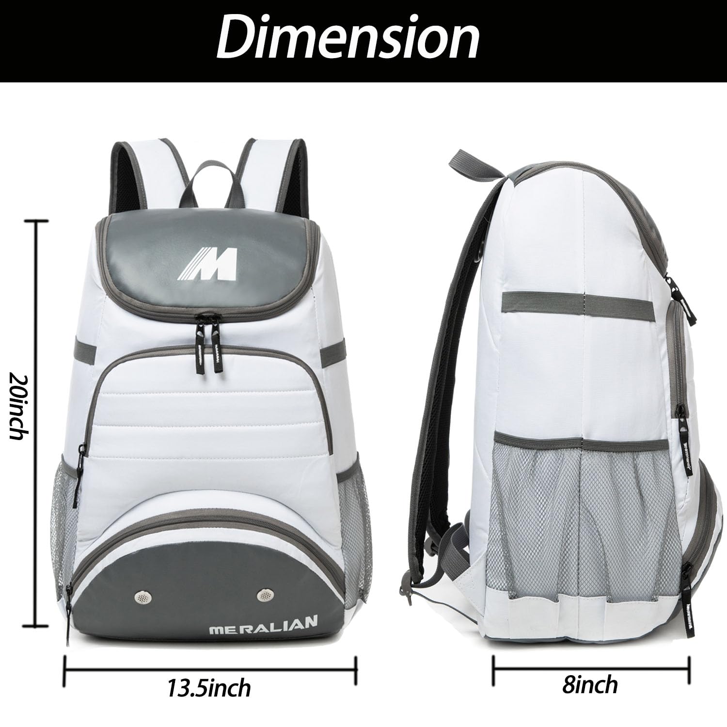MERALIAN Sac de Baseball - Sac à Dos pour Baseball,Sac de