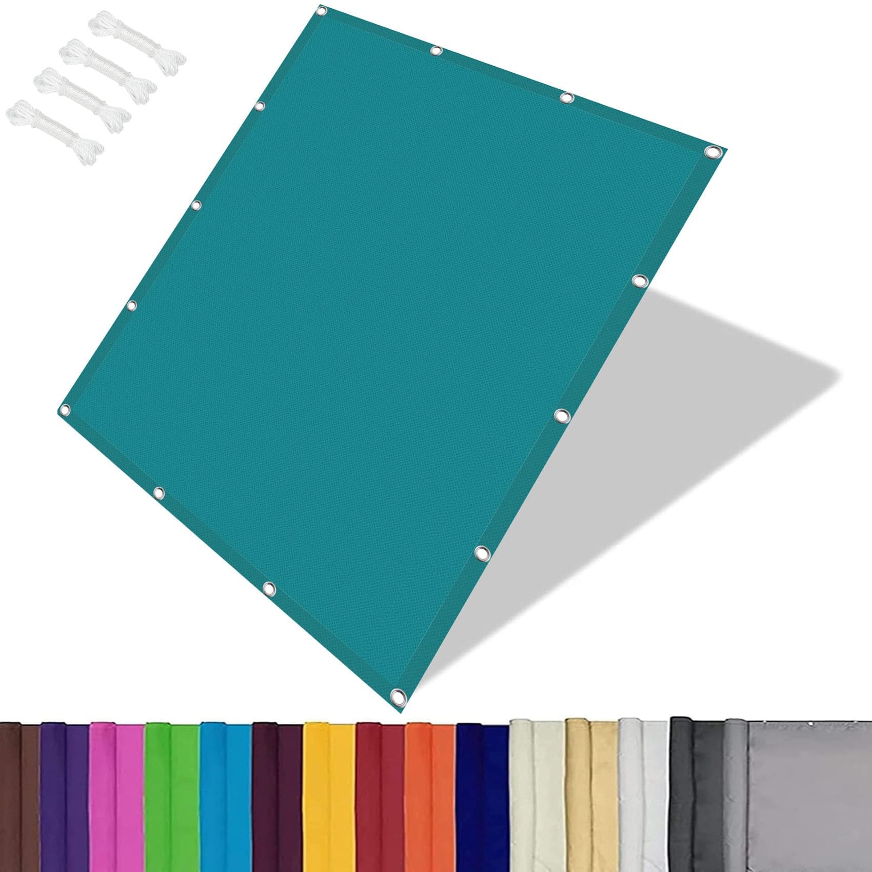 Voile d'ombrage pour jardin et terrasse grand format protection UV bleu ciel