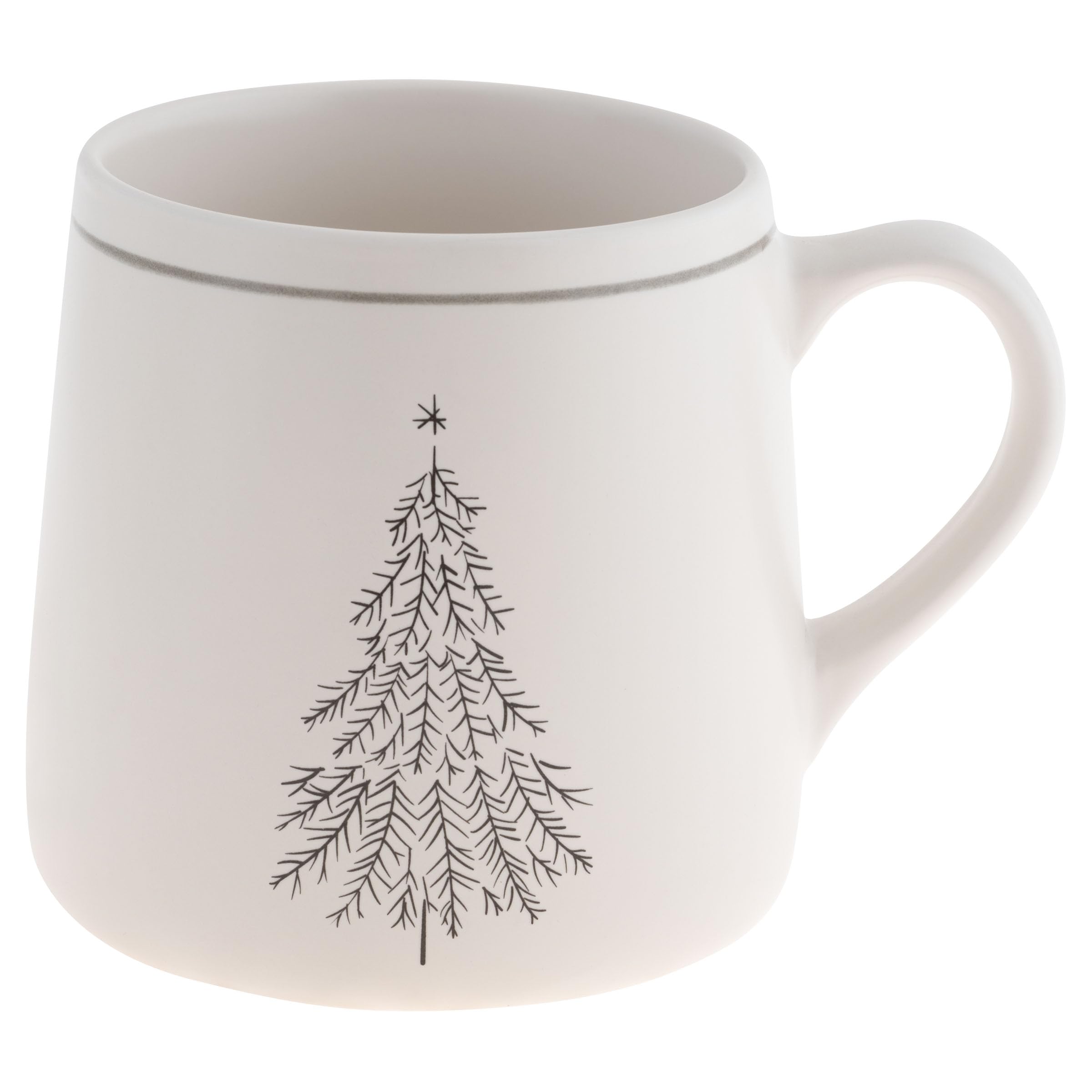 Gifts, Winter White Mug, Christmas Tree 18 OZ
