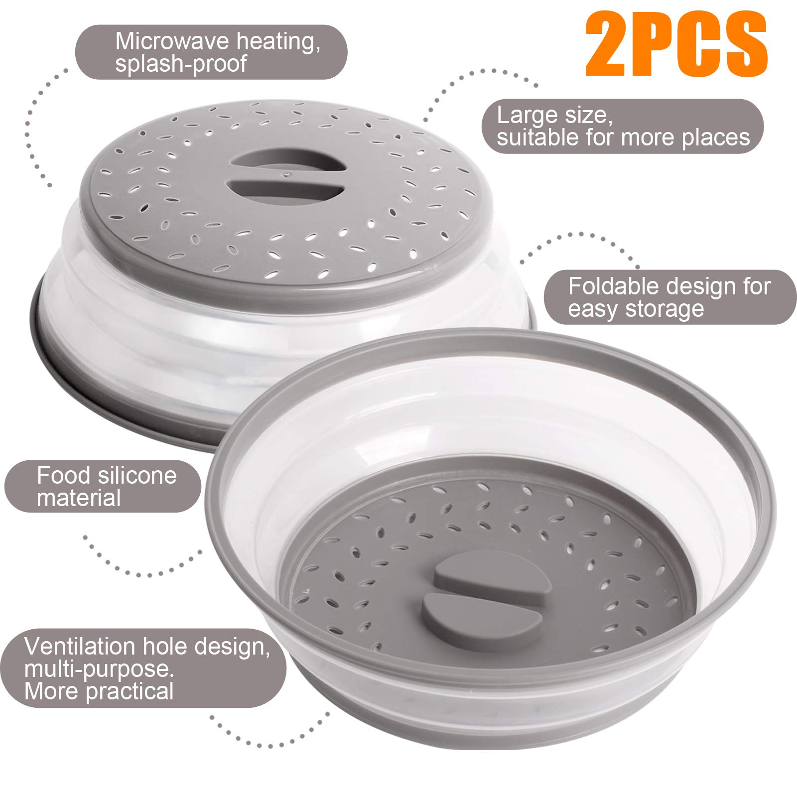 Microwave Splatter Cover 3M Foldable Microwave Cover, Plastic