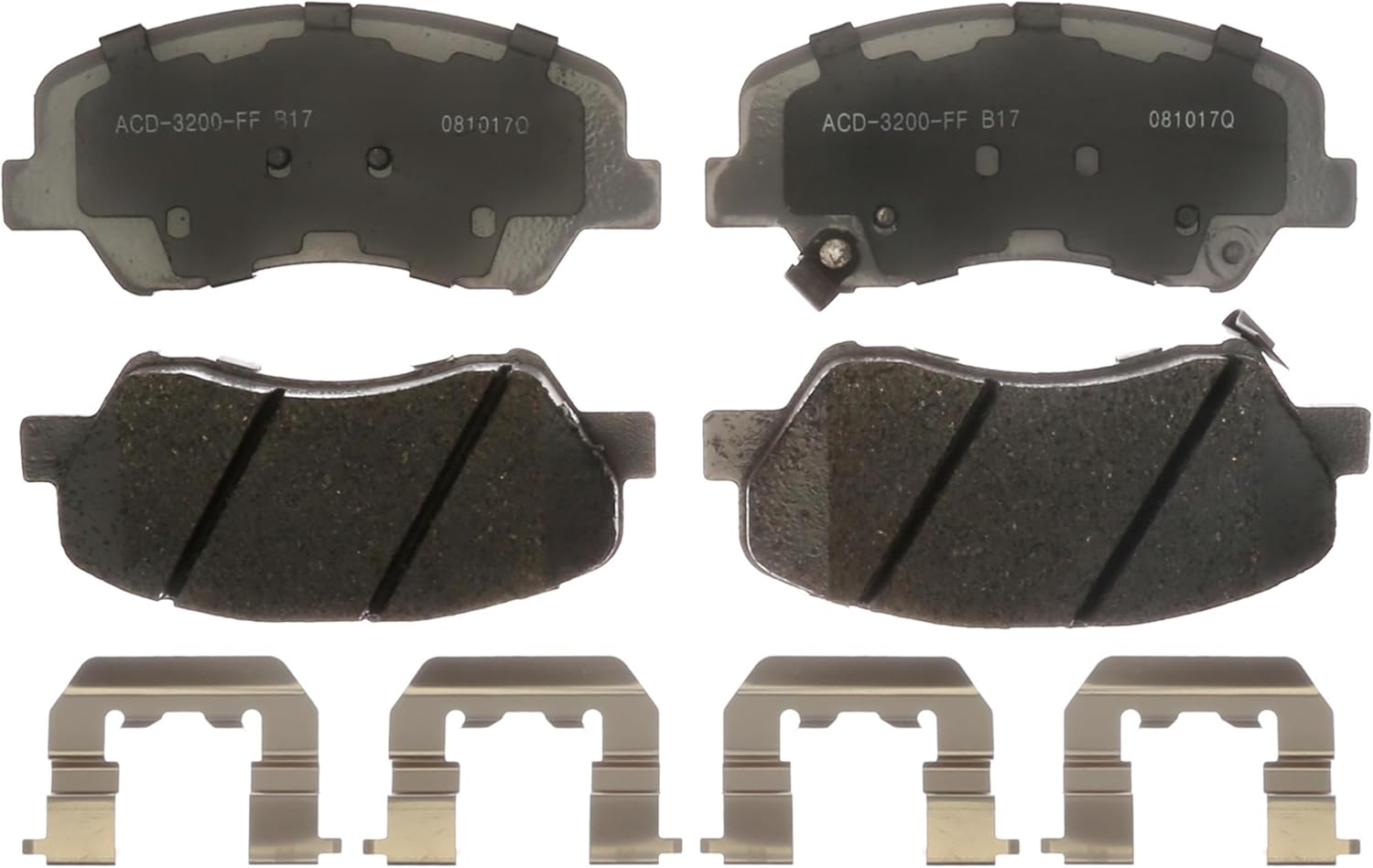 ACDelco Silver 14D1593CHF1 (19383277) Ceramic Front Disc Brake Pad Set