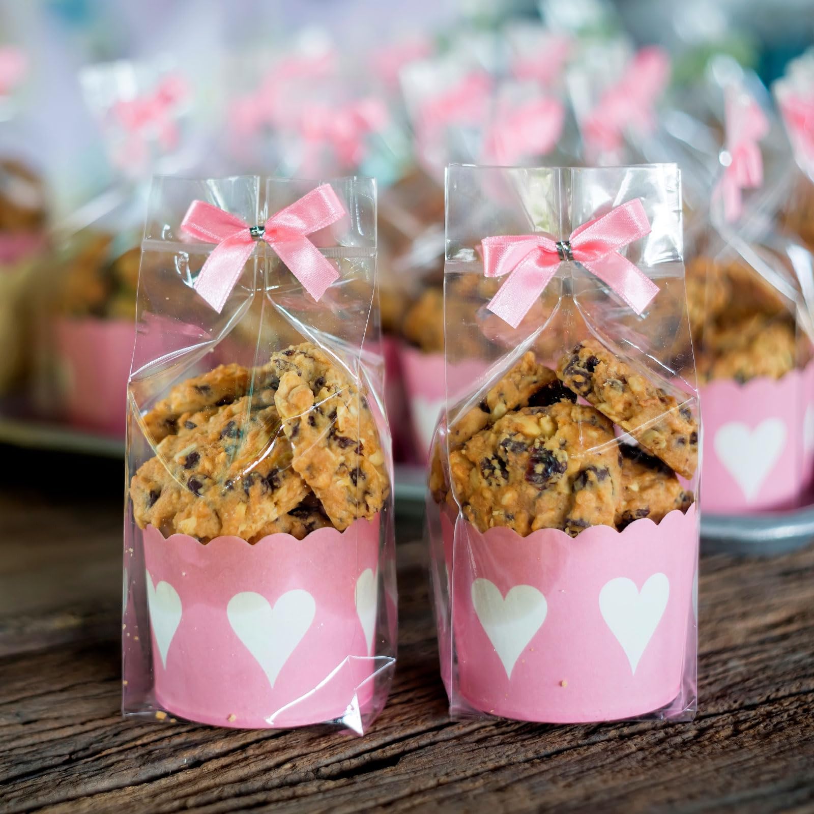 M METERXITY 100pz Mini Fiocco di Nastro Artigianale, 2,5 x 4cm Fiocchi Nastro Raso a Quadretti Boutique per Artigianato Fai da Te/Borse Regalo/Fiocco