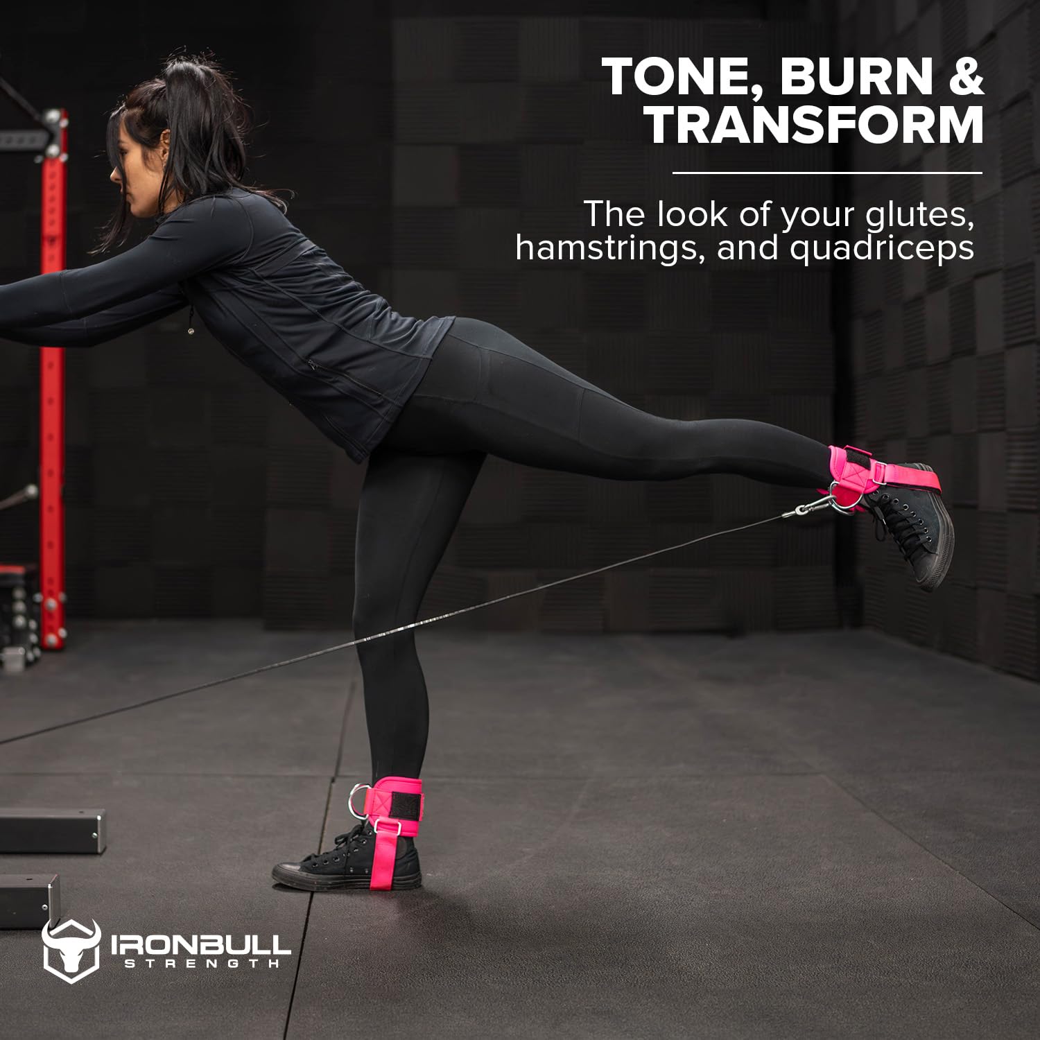 Slim Panda Knöchelriemen Für Cable Maschinen - Bequem & Stabil Für Bein- Und Gesäßtraining