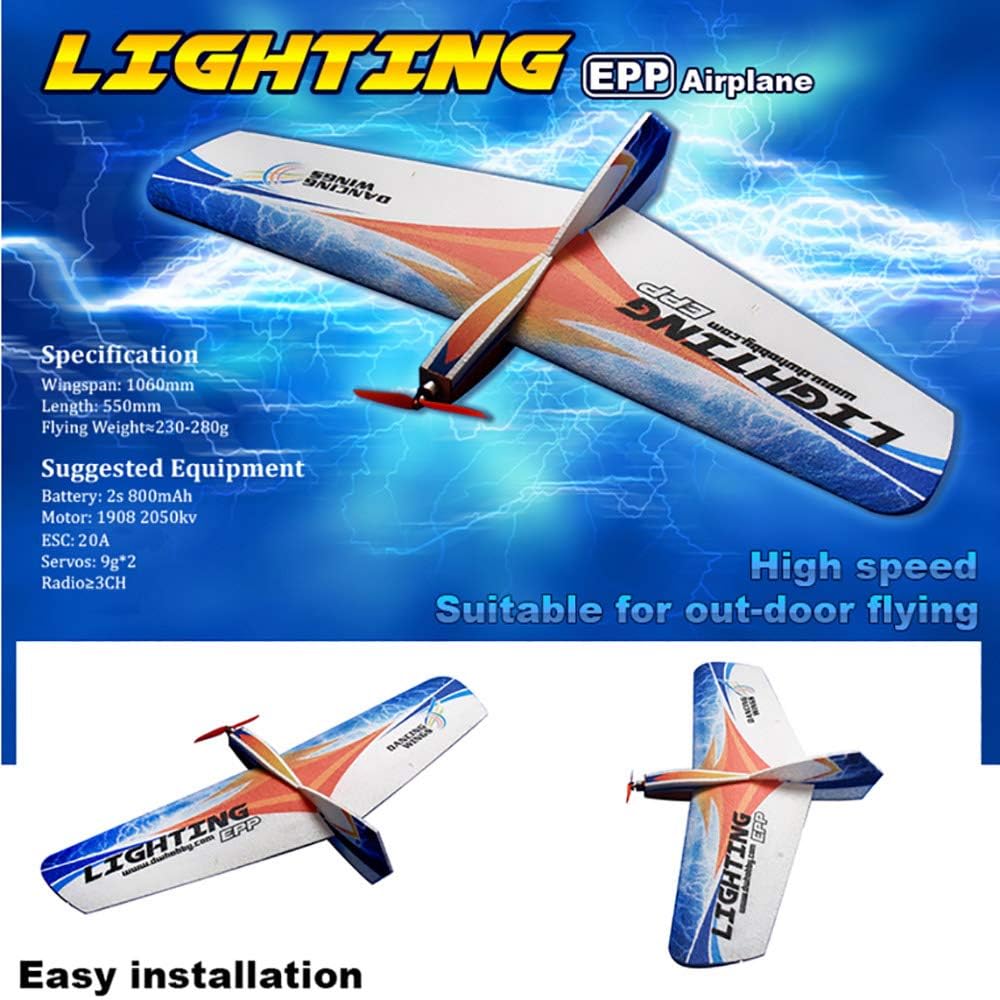 Dancing Wings BBY E1101 Ligng 1060mm Wingspan EPP Flying Wing RC Airplane Training KIT