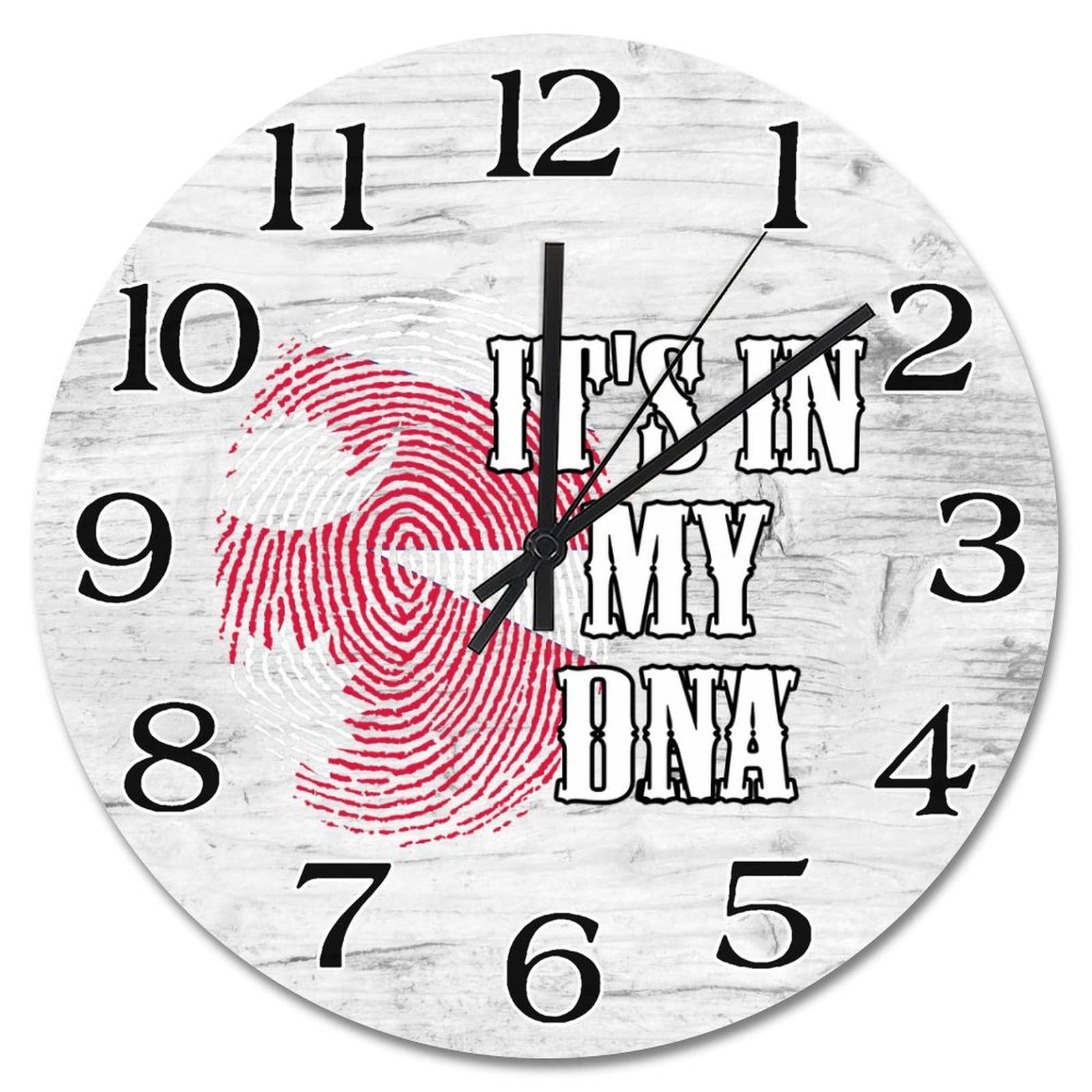 Horloge murale drapeau du Népal vintage 25,4 cm pour salon