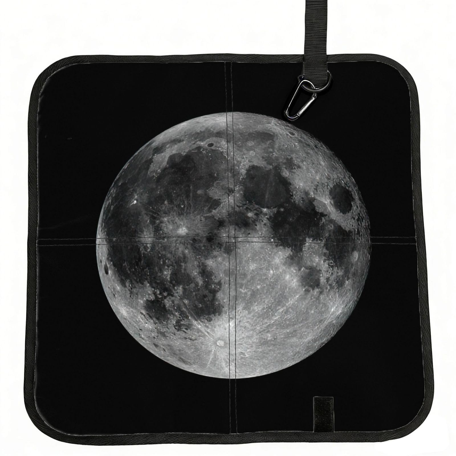bghdfa Moon Print Outdoor Sitting Mat Waterproof Oxford Cloth Seat Cushion Folding Foam Camping Seat For Picnic