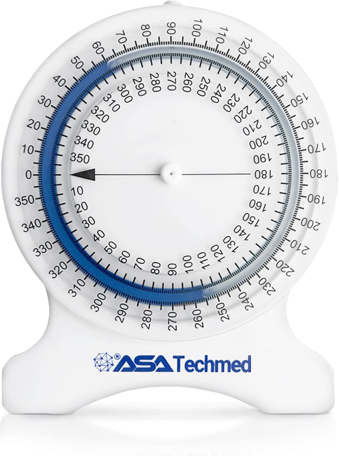ASA TECHMED Bubble Inclinometer Physical Therapy, Leak Free Complete Range of Motion Measuring Tool for Physiotherapy, Chiropractors, Professionals & Students, 360 Degree Rotation, Blue : Sports & Outdoors