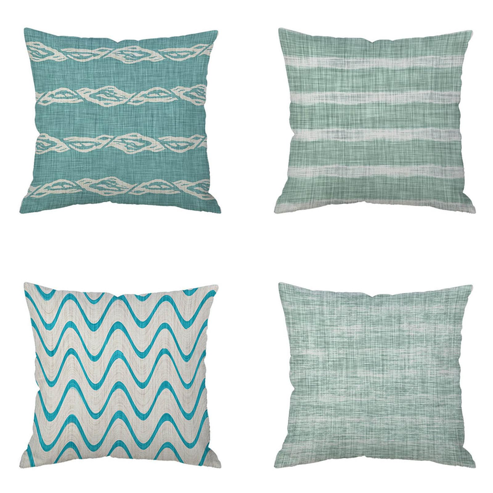 Housses de coussin 80x80cm faciles à enfiler pour rénover vos vieux oreillers de salon