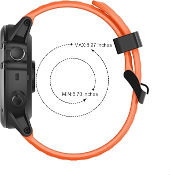 Supore Garmin Fenix 3 Watch Strap, Soft Silicone Replacement Breathable Beautiful Band Sport & Edition For Garmin Fenix 3/Fenix 3 HR, Multiple Colors - View #9