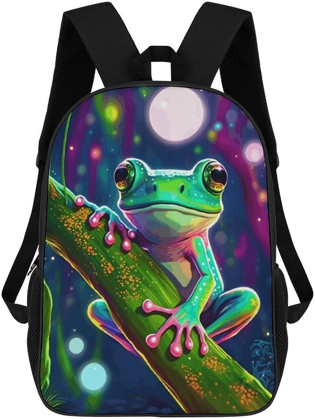 Fluorescent Tree Frog 17 Inch Lightweight Laptop Backpack