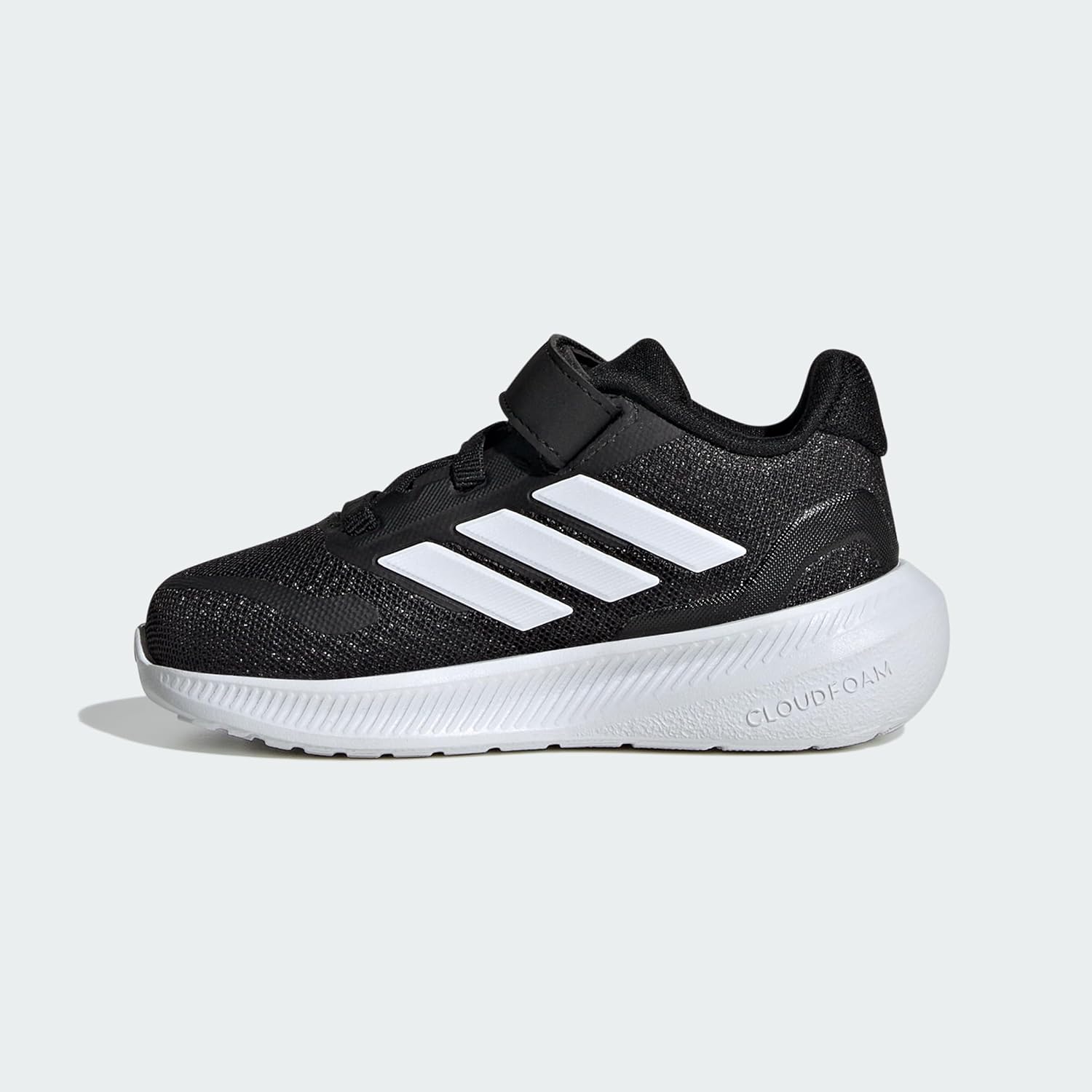 Adidas Unisex-Kids Run Falcon 5, Black/White/White, 8K - Image 2