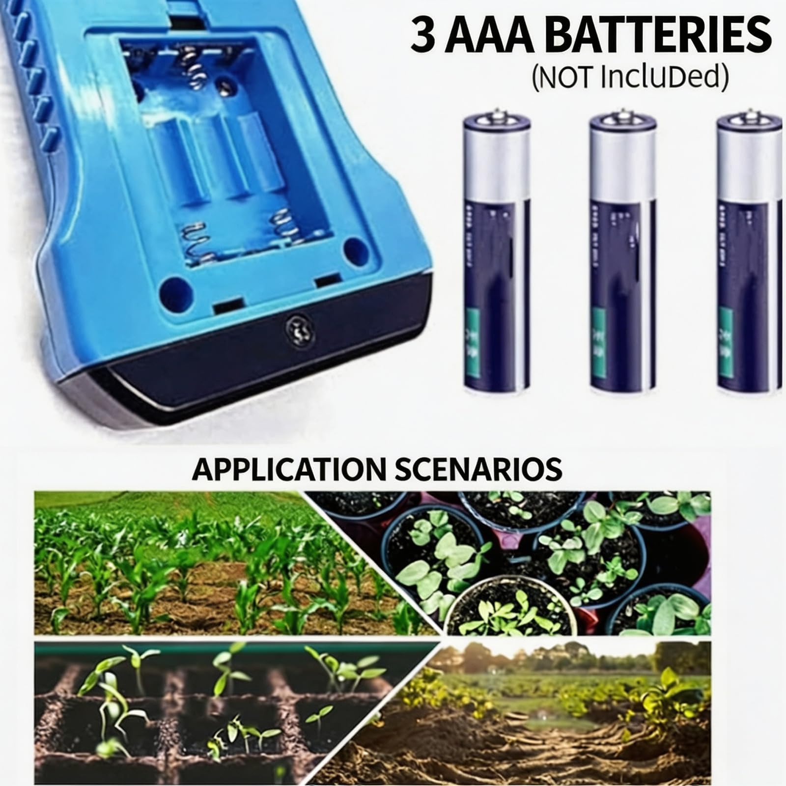 Misuratore Multifunzionale Di Npk Del Terreno, Misuratore Di Precisione Per La Rilevazione Del Terreno Con Schermo Retroilluminato, Misuratore Di Ph, Umidità, Temperatura, Ec E Conducibilità Del