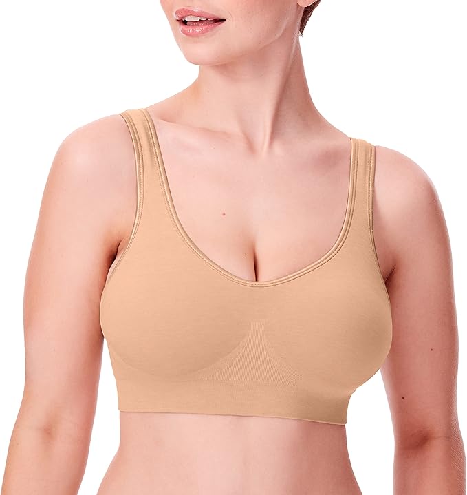 Bali Women's Comfort Revolution Wireless Bra, ComfortFlex Fit Full-Coverage Bra, DF3488