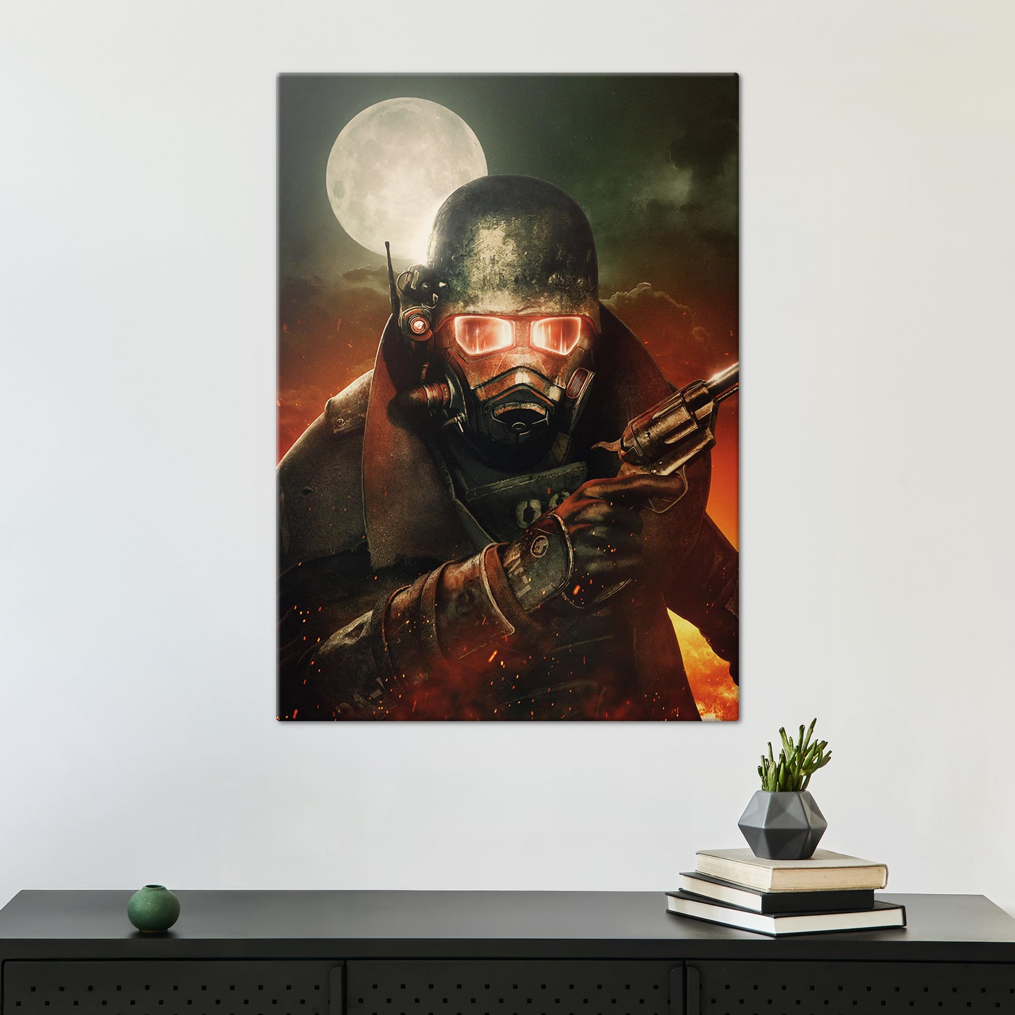 Displate – Poster in metallo – Montaggio magnetico – Fallout – Courier Six – Dimensione L – 67,5 x 48 cm