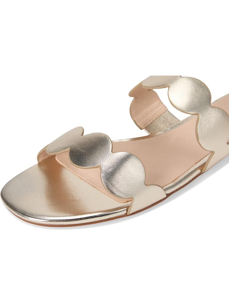 Beige Jack Rogers Greglen Slide - Metallic Nappa