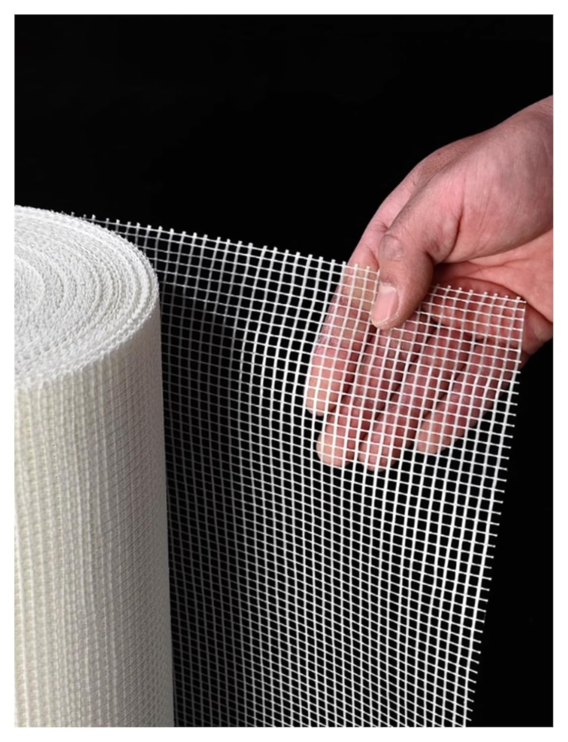 Rendering and Plastering Mesh, Fiberglass Mesh Roll 4x4mm Grid for Concrete Reinforcement Multiple Sizes(1x100m(3.2x328ft))