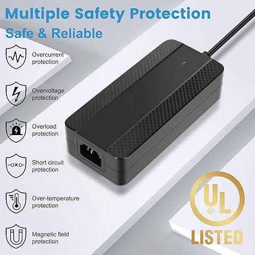 Miniatura 4 de HOUHUI Fuente de alimentación de 24 V 5 A, 24 voltios, 5 amperios, 120 W, transformador de adaptador de CACC con certificación UL, adaptador de