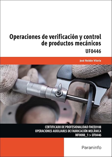 Portada de Operaciones de Verificacion y Control de Productos Mecanicos