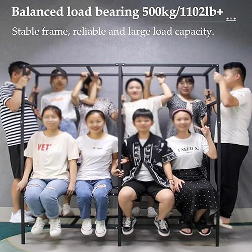 Miniatura 5 de large closets Portable Wardrobe Closet with Thick Cloth Cover Clothes Closet for Bedroom Storage Closet Metal Frame Wardrobe Closet Space-saving