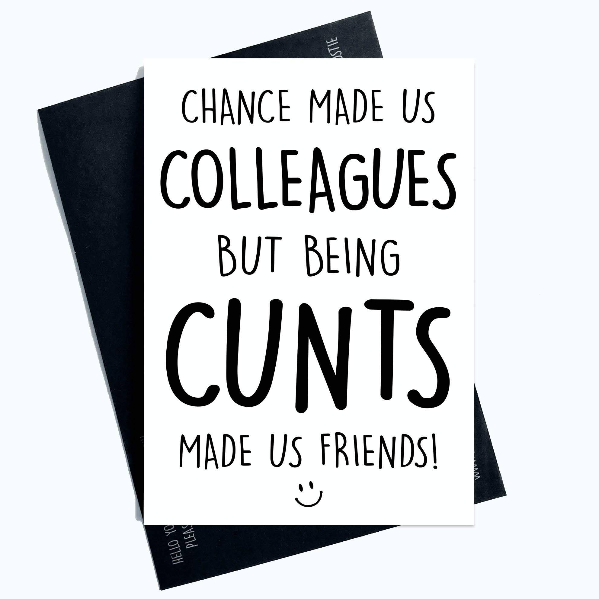 Drôle Neuf Job Carte Coworker Leaving Carte Good Luck