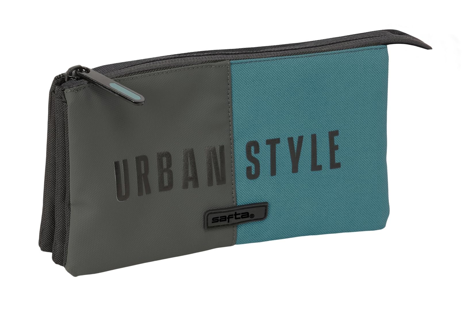Safta URBAN STYLE, Triple Pencil Case, Children's Pencil Case, Ideal for School Age Children Comfortable and Versatile
