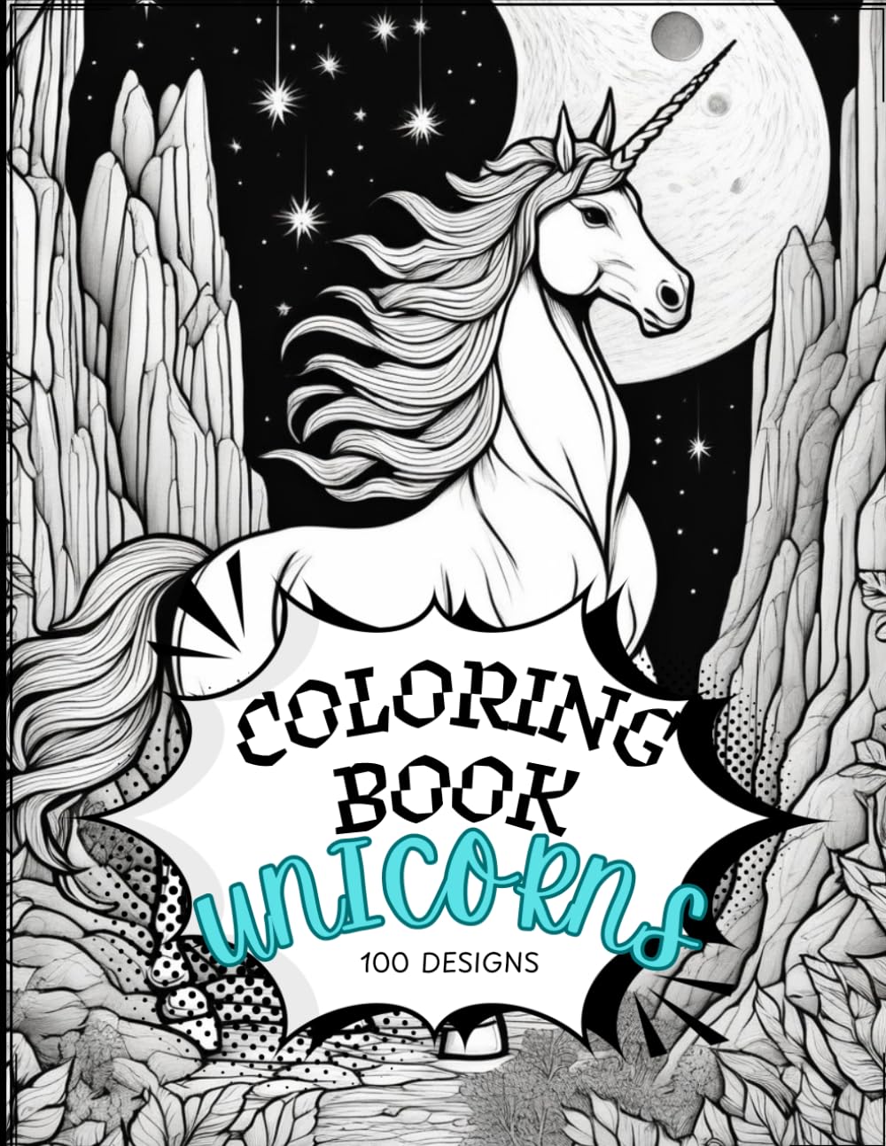 Coloring Book - Unicorn Edition:: A Beautiful Adult Coloring Book of Mystical Unicorn, Magical Forests, and Intricate Designs (Fantasy Series)