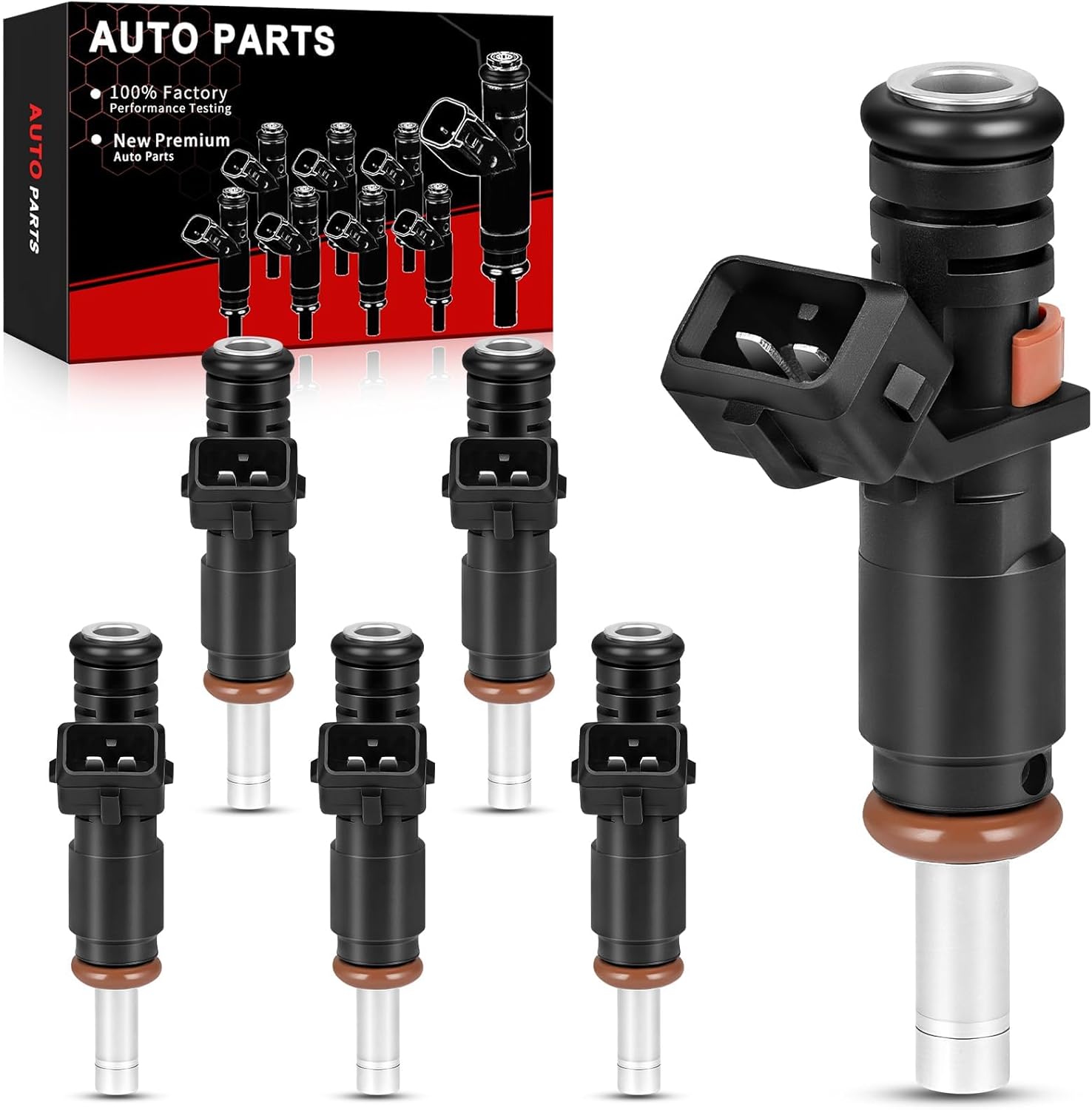 AOTPAT Fuel Injectors Replacement Kit (6-pack) for BMW 3.0L L6 (2005–2013)