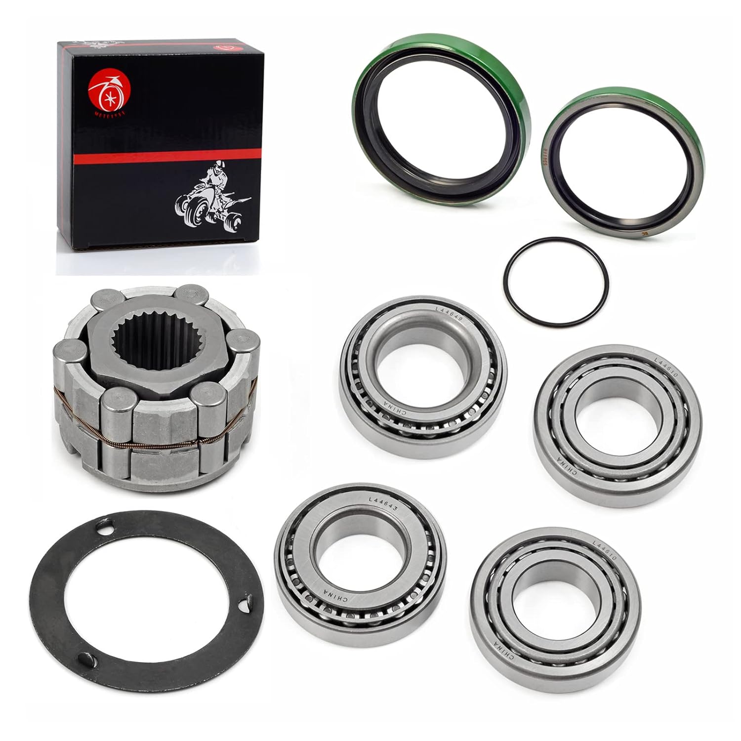 Front Wheel HUB Clutch & Bearings & Seals Armature Plate for Polaris Sportsman