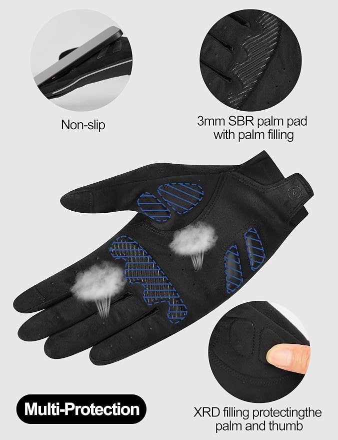 Guantes de ciclismo para hombre INBIKE talla M negro miniatura 5