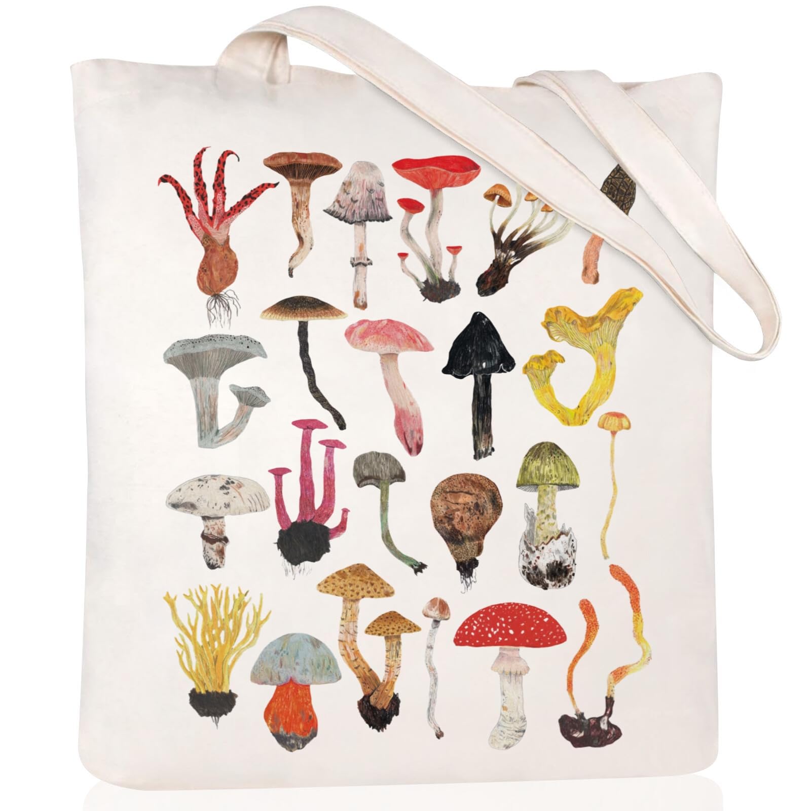 Canvas Aesthetic Tote Bag for Women with Inner Pocket Totes Shoulder Book Bag Shopping Reusable Grocery Bags